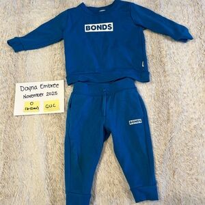 Bonds tech trackie Kids Blue Set